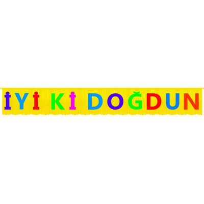 İyiki Doğdun Banner Frınged Multıcolour Pk:1 Kl:24