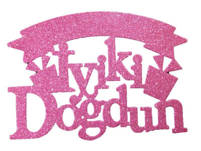 Süs İyiki Doğdun Evadan Simli Pembe P1-50